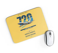 Thumbnail for Boeing 720B design on yellow rectangle mouse pad