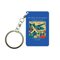 Thumbnail for VINTAGE G4228 - The First Jet Boarding - Designed Key Chain design on blue