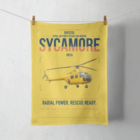 Thumbnail for Bristol Sycamore HR14 design on yellow towel
