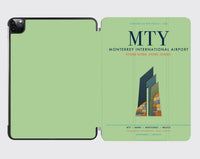 Thumbnail for Monterrey International Airport (MTY) design on light green ipad tablet case
