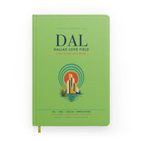 Thumbnail for Dallas Love Field (DAL) design on light green notebook