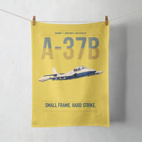Thumbnail for A-37B Dragonfly design on yellow towel