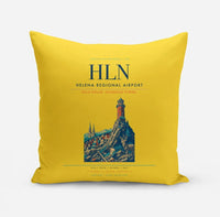 Thumbnail for Helena Regional Airport (HLN) design on yellow pillow