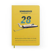 Thumbnail for Bombardier Learjet 28 design on yellow notebook
