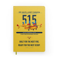 Thumbnail for De Havilland Canadair 515 design on yellow notebook