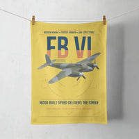Thumbnail for de Havilland Mosquito FB VI design on yellow towel