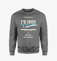 Thumbnail for Bombardier CRJ900 design on gray sweatshirt