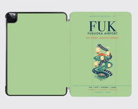 Thumbnail for Fukuoka Airport (FUK) design on light green ipad tablet case