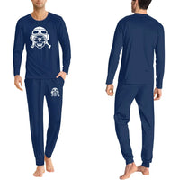 Thumbnail for Skeleton Pilot men pajamas - Dark Blue