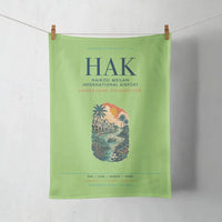 Thumbnail for Haikou Meilan International Airport (HAK) design on light green towel