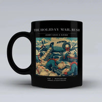 Thumbnail for VINTAGE G4255 - The Holiday Mail Rush - Ceramic Mug design on black