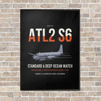 Thumbnail for Atlantique 2 Standard 6 vertical canvas print - framed - black background