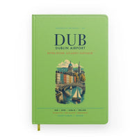 Thumbnail for Dublin Airport (DUB) design on light green notebook