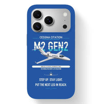 Thumbnail for Cessna Citation M2 Gen2 design on blue magsafe iphone case, for iPhone 17 Pro