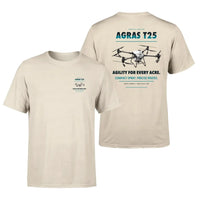 Thumbnail for DJI Agras T25 design on beige t shirt