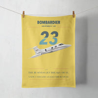 Thumbnail for Bombardier Learjet 23 design on yellow towel