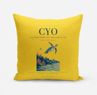 Thumbnail for Vilo Acuña Airport (CYO) design on yellow pillow