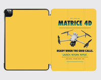 Thumbnail for DJI Matrice 4D design on yellow ipad tablet case