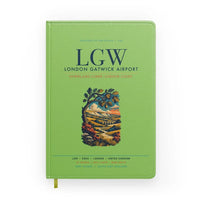 Thumbnail for London Gatwick Airport (LGW) design on light green notebook