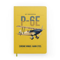 Thumbnail for Curtiss P-6E Hawk design on yellow notebook