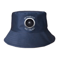 Thumbnail for In Thrust We Trust summer hat - dark blue