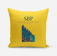Thumbnail for San Luis Obispo County Regional Airport (SBP) design on yellow pillow