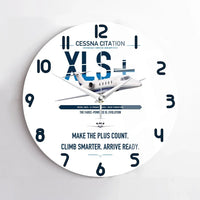 Thumbnail for Cessna Citation XLSPlus design on white no frame wall clock