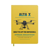 Thumbnail for Freefly Alta X design on yellow notebook