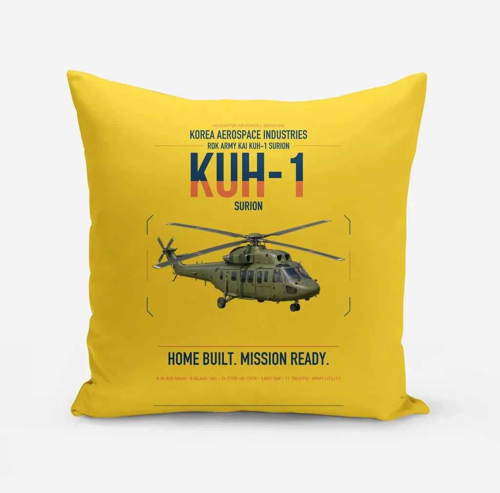 Korea Aerospace Industries KUH-1 Surion design on yellow pillow