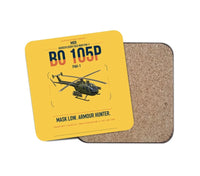 Thumbnail for MBB BO 105P PAH-1 design on yellow 1 piece coaster