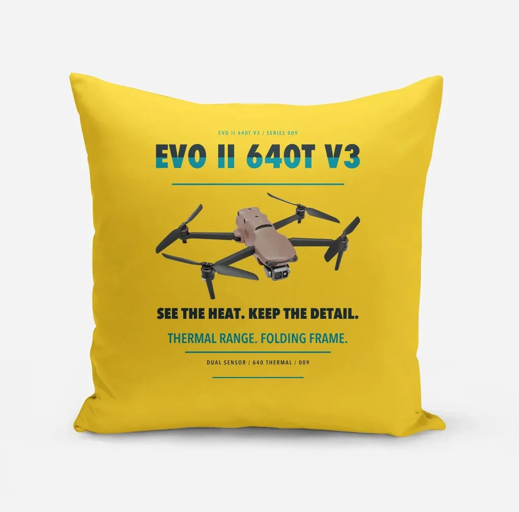 Autel EVO II Dual 640T V3 design on yellow pillow