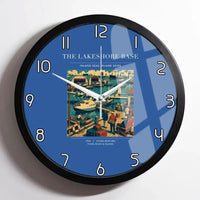 Thumbnail for VINTAGE G4071 - The Lakeshore Base - Designed Wall Clocks design on blue framed