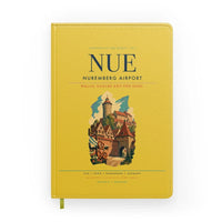 Thumbnail for Nuremberg Airport (NUE) design on yellow notebook