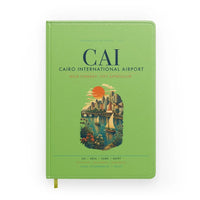 Thumbnail for Cairo International Airport (CAI) design on light green notebook