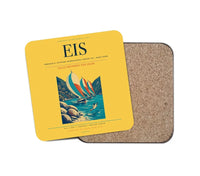 Thumbnail for Terrance B. Lettsome International Airport (EIS) design on yellow 1 piece coaster