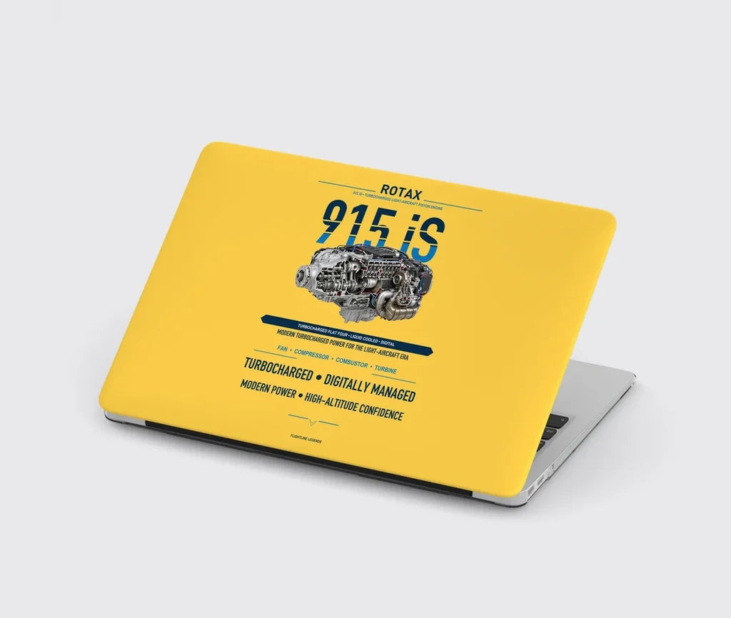 915 iS design on yellow MacBook case