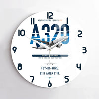 Thumbnail for Airbus A320 design on white no frame wall clock