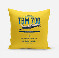 Thumbnail for Socata TBM 700 design on yellow pillow
