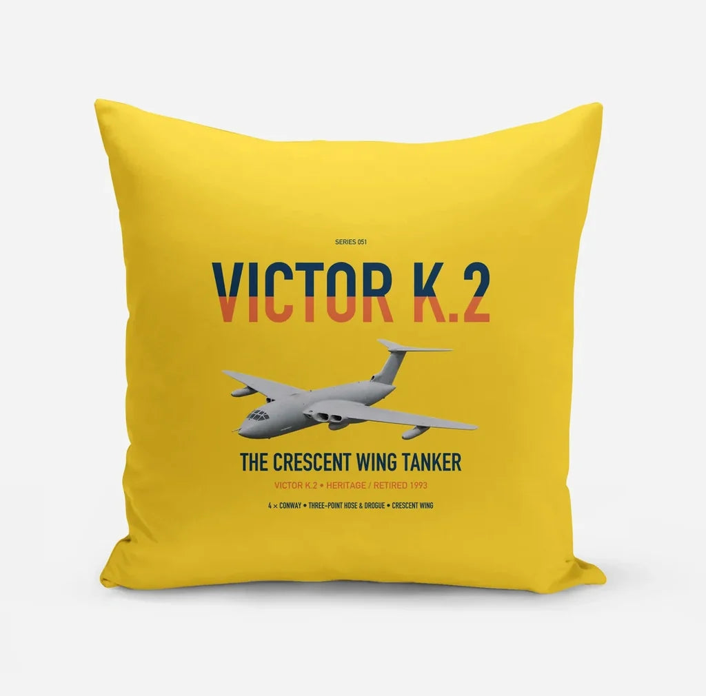 Handley Page Victor K.2 design on yellow pillow