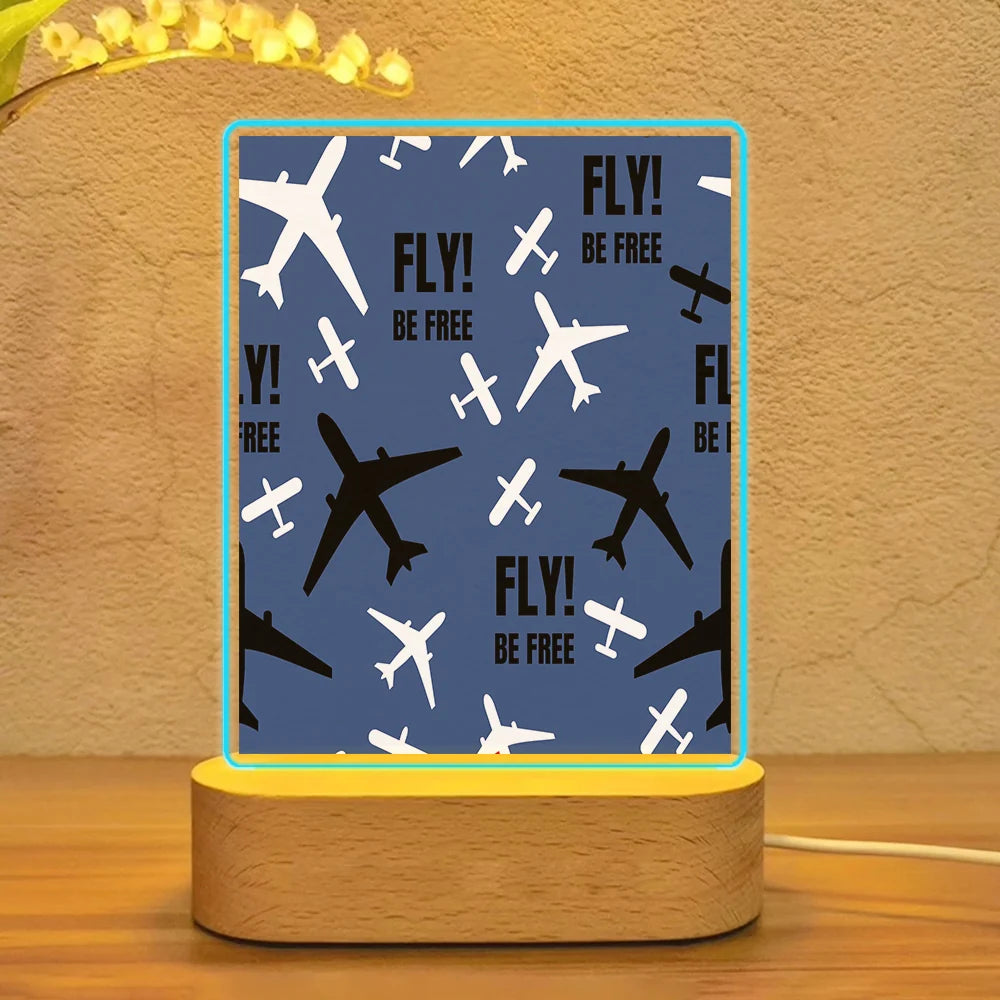 Fly Be Free Blue Lamp - view 3
