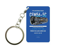 Thumbnail for CFM56-5C Key Chain design on blue key chain