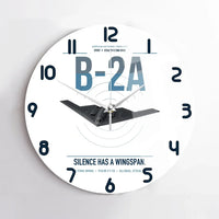 Thumbnail for B-2A Spirit design on white no frame wall clock