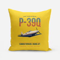 Thumbnail for P-39Q Airacobra design on yellow pillow
