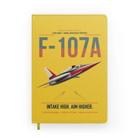 Thumbnail for F-107A Ultra Sabre design on yellow notebook