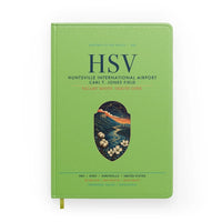 Thumbnail for Huntsville International Airport (HSV) design on light green notebook