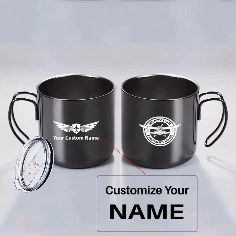Customisable Ready for Departure Mug - view 3