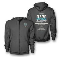 Thumbnail for Diamond DA20 design on dark gray premium zipped hoodie, double-side print