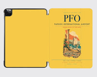 Thumbnail for Paphos International Airport (PFO) design on yellow ipad tablet case