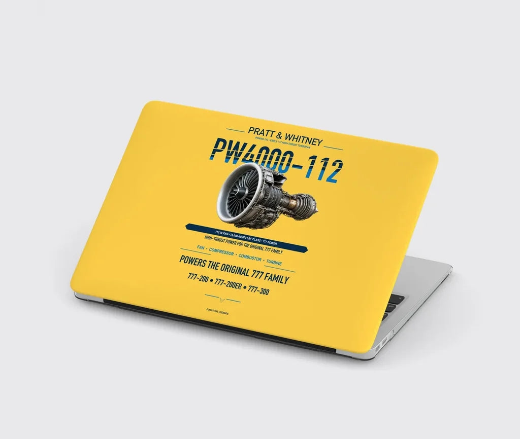 PW4000-112 design on yellow MacBook case