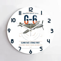 Thumbnail for Messerschmitt Bf 109G-6 design on white no frame wall clock